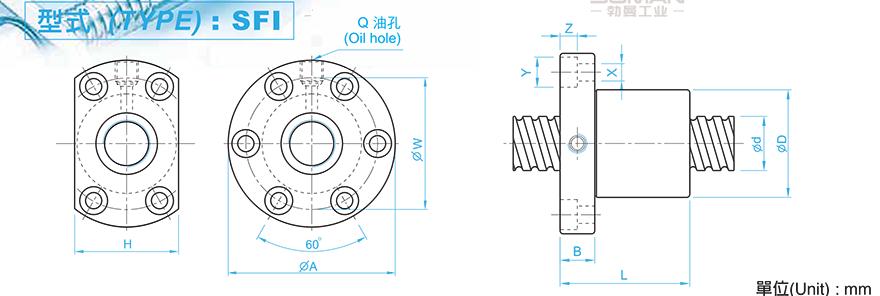 TBI SFI02510-4 tbi丝杠3d