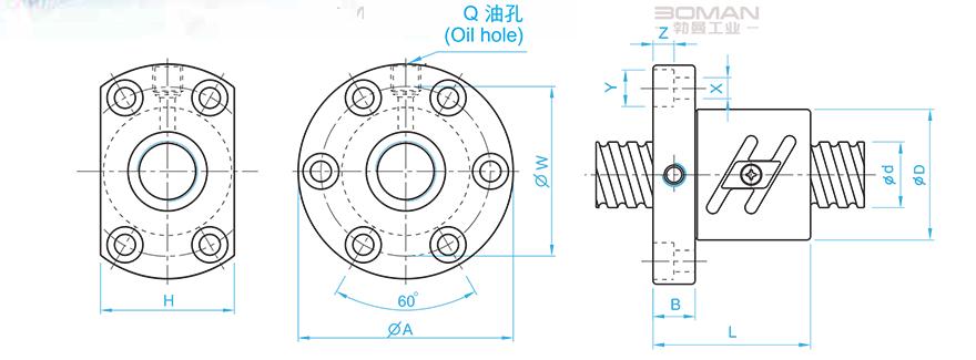 TBI SFT08020-5 TBI老款S型丝杆和新款的区别