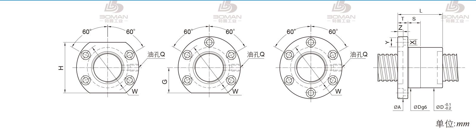 PMI FSIC3208-4 pmi丝杆哪里产的