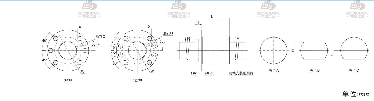 PMI FSDN3820F-4.0P tbi丝杆和PMI丝杠