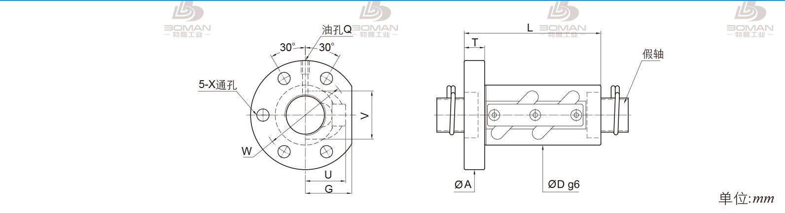 PMI FSVW2805B-2.5P 滚珠丝杠  pmi