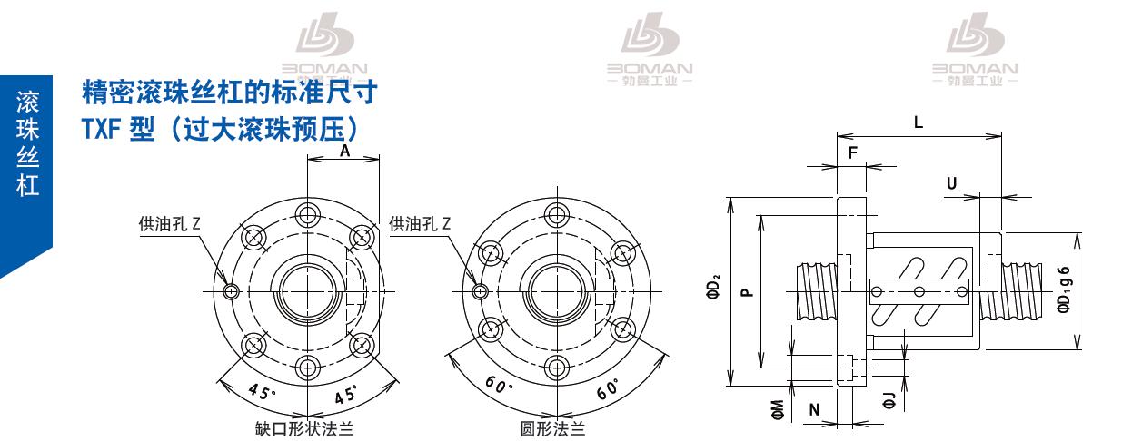 TSUBAKI 20TXFA10 tsubaki数控滚珠丝杆规格