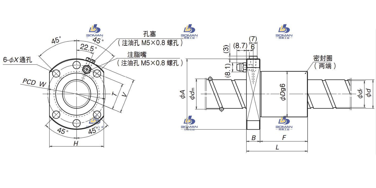 BSS2550-2E-BSS标准系列丝杠